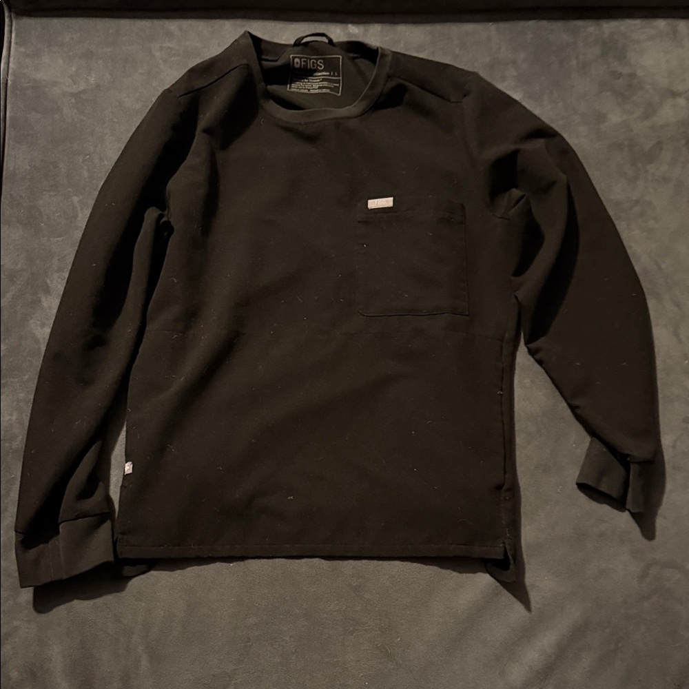 Figs Black Technical Collection Top